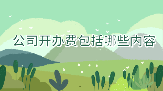 公司开办费包括哪些(哪些费用不包括开办费内容)
