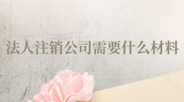 公司注销法人账户需要哪些材料(公司法人注销公司需要什么材料)