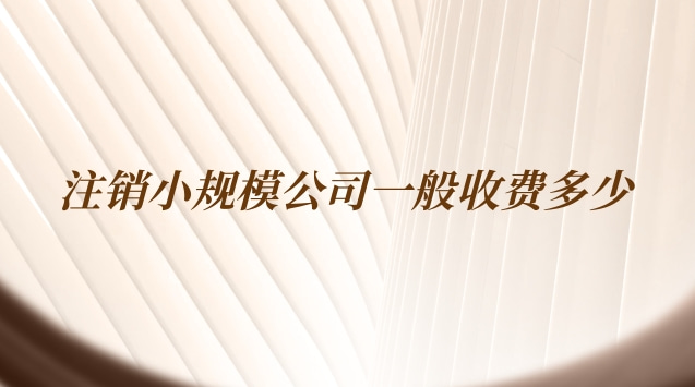 小规模公司注销费用大概要多少呢(小规模公司注销费用大概有多少)