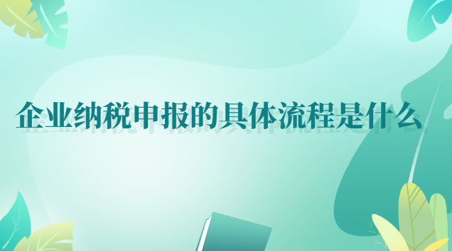 企业纳税申报流程详细步骤(公司如何进行纳税申报流程)