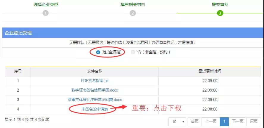深圳注册公司网上提交U盾签名操作流程图