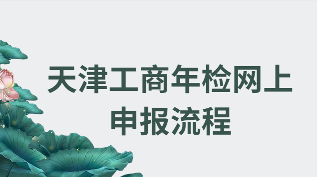 天津个体工商户年检申报网上(天津营业执照年检网上申报)